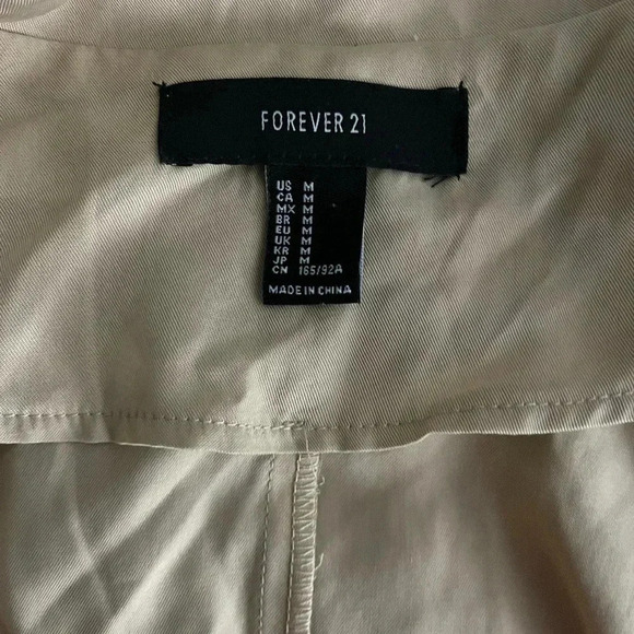 Forever 21 Belted Twill Trench Coat - Picture 5 of 7